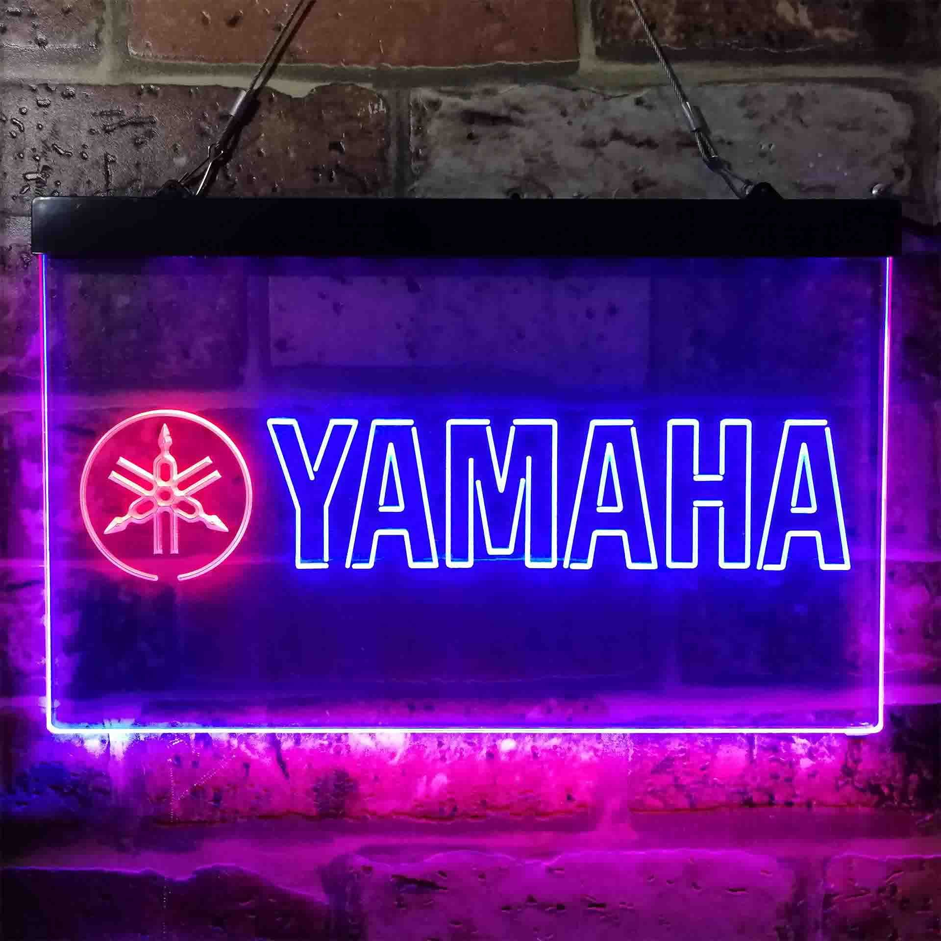 Yamaha Logo Dual LED Neon Light Sign